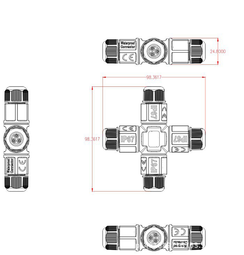 Waterproof_Connector_L20_4T_2Pin_2