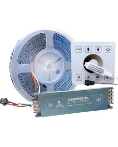 10M DC24V SMD2835 120Led/m Horse Race LED Strip WS2811 Running Water Flowing Light with Wireless Controller DC24V Power Supply