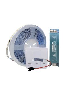 DC24V WS2811 Horse Race LED Strip 2835 120Led/m Running Water Flowing Light with Wireless Controller 40M Set Natural Warm White