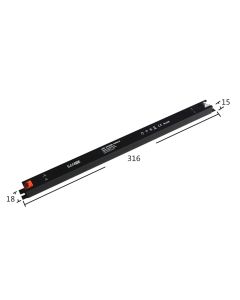 SANPU 12V Slim Power Supply 60W 5A LONG-FLAT Driver CLL60-W1V12 for LED Light Box Advertising