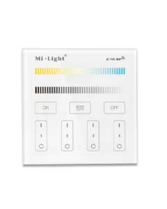 Mi.Light B2 4-Zone CCT Adjustable Touch Panel Wall LED Controller