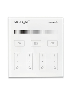Mi.Light T1 Wall LED Controller 4-Zone Brightness Dimmer Smart Touch